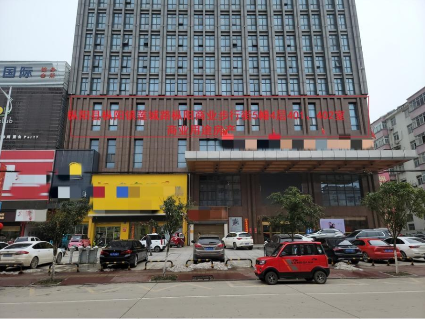 （破）枞阳县莲城路枞阳商业步行街5幢4层401、402室商业房产